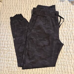 Black Camouflage Joggers